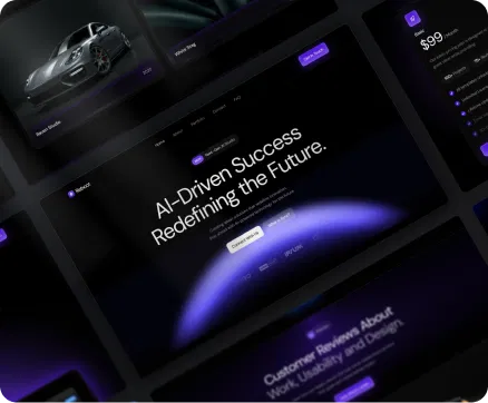Brand website layout